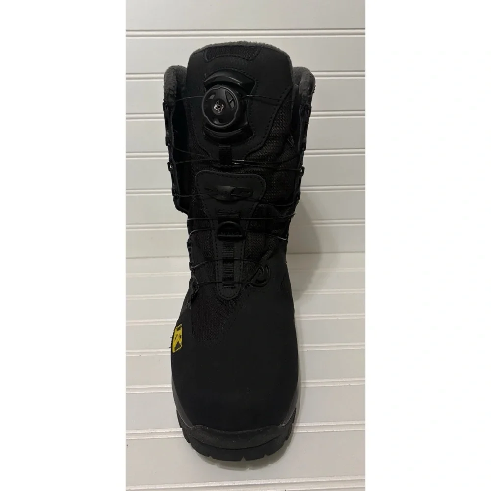 KLIM Adrenaline GTX Snowmobile Goretex Snow Boots BOA Lacing Black Mens Size 8